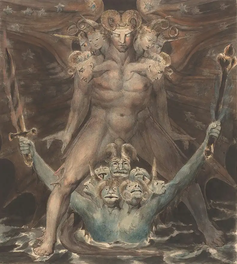 The Great Red Dragon and the Beast from the Sea